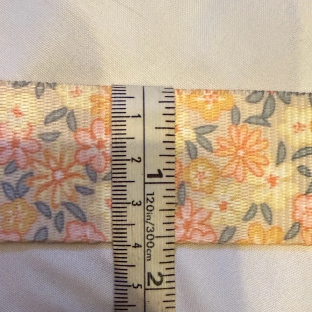 Wild Fable Cottagecore Floral Canvas Double-Ring Belt - Pink & Cream